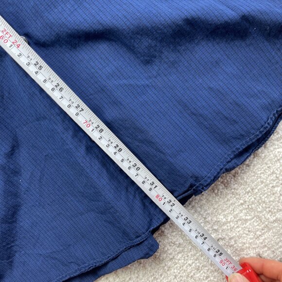 Calvin Klein Shirt Mens 17 1/2 Blue Plaid Regular Preppy Dress Shirt long sleeve - Picture 10 of 15